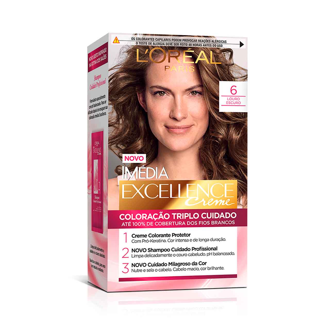 COLORACAO IMEDIA EXC 6 LOURO ESCURO
