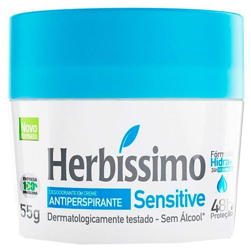 DESODORANTE CREME HERBISSIMO 55G HYDRA SENSITIVE
