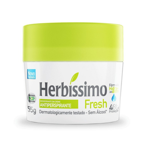 Desodorante Creme 55 g Antitranspirante Herbíssimo Fresh Hig-019