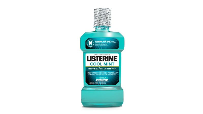 ENXAGUANTE BUCAL LISTERINE 250ML COOL MINT