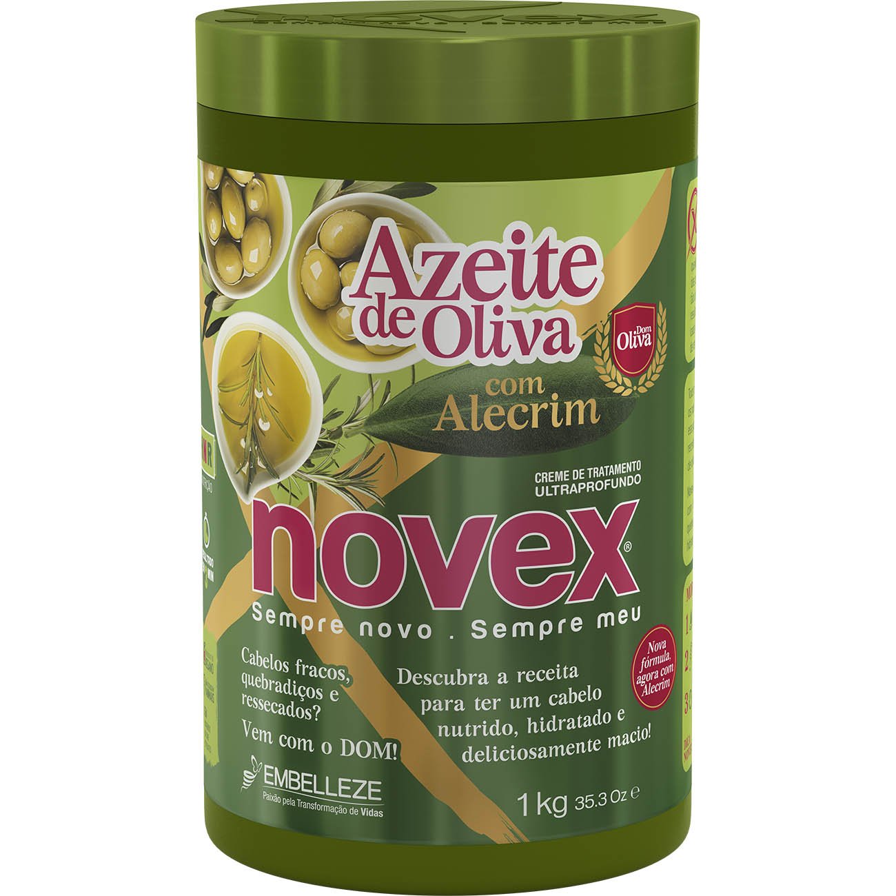 CREME DE TRATAMENTO NOVEX 1KG AZEITE DE OLIVA