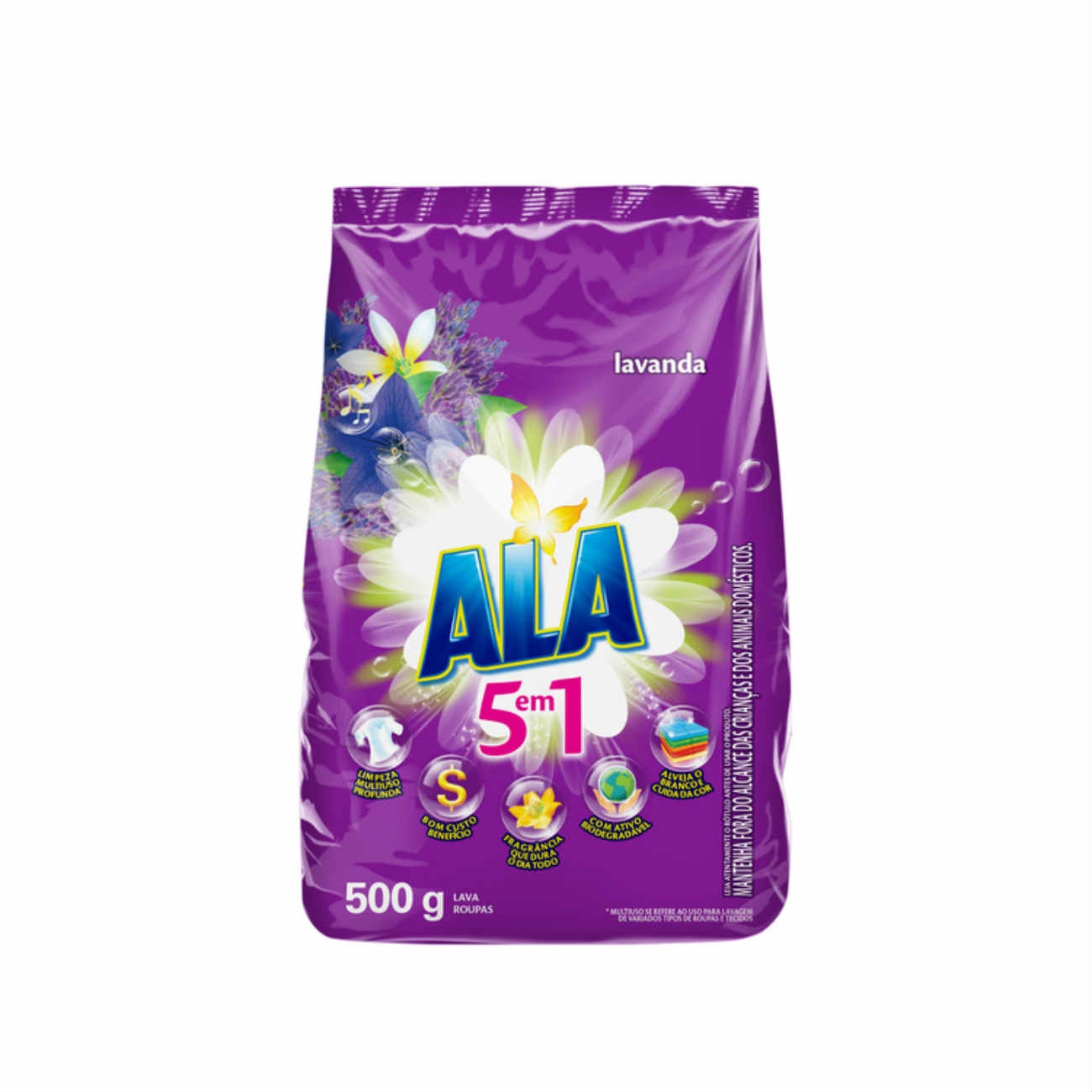 DETERGENTE PO ALA SACHET 500G. LAVANDA