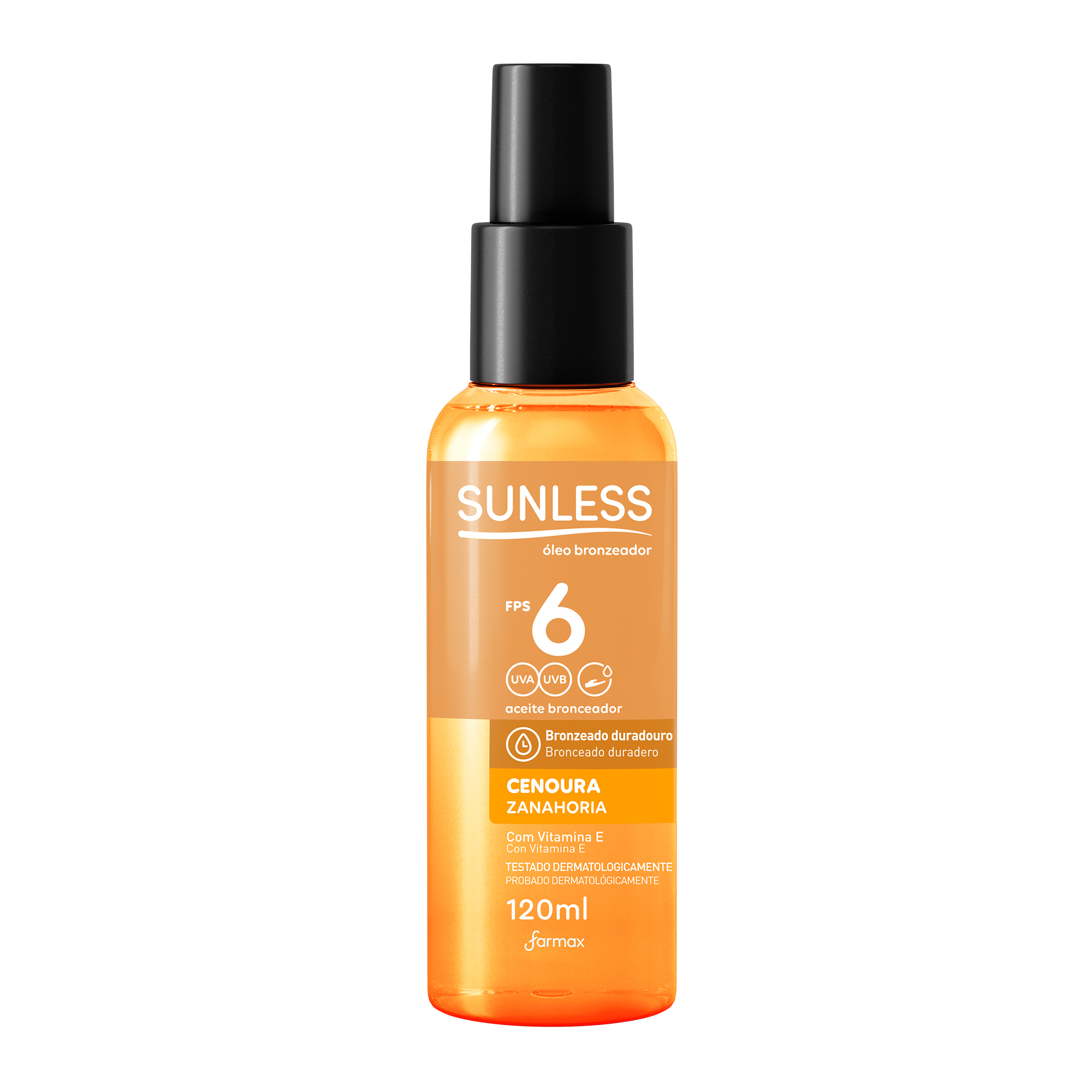 OLEO BRONZEADOR SUNLESS FPS6 120ML CENOURA