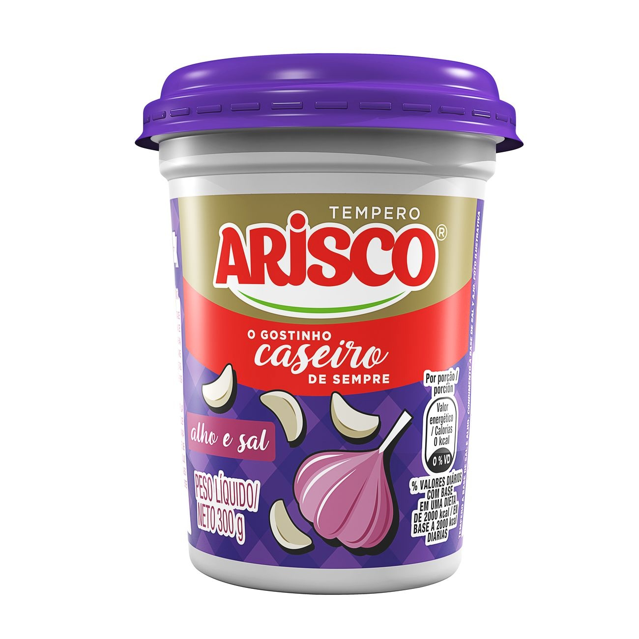 TEMPERO COMPLETO ARISCO 300G ALHO E SAL