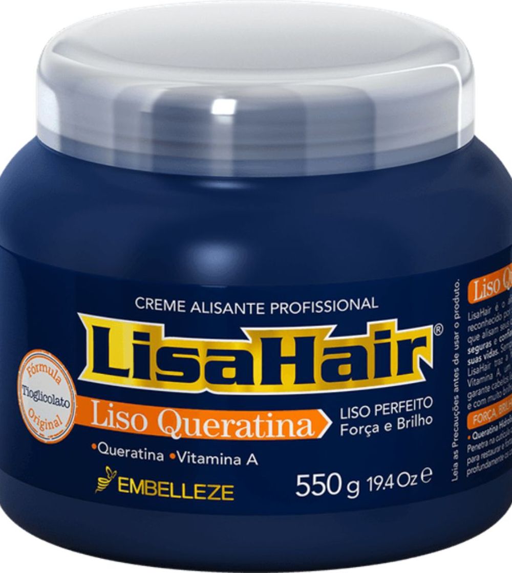 CREME ALISANTE PROFISSIONAL LISA HAIR 550G LISO QUERATINA