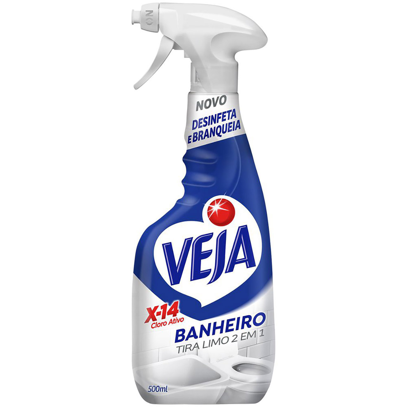 LIMPADOR VEJA X-14 500ML GAT. TIRA-LIMO CL. ATIVO