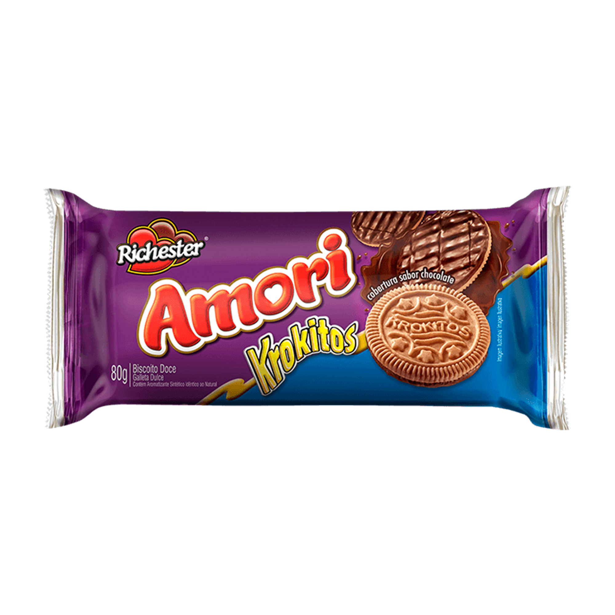 BISCOITO RICHESTER KROKITOS 80G