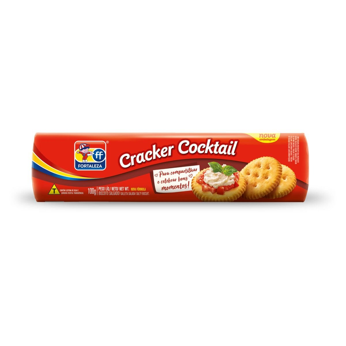 BISCOITO FORTALEZA CRACKER COCKTAIL 100G