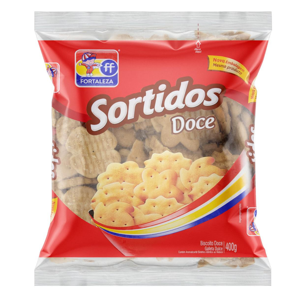 BISCOITO FORTALEZA SORTIDO DOCE 400G