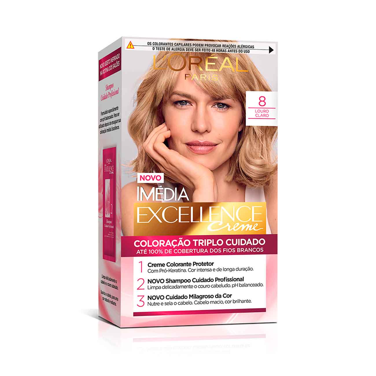 COLORACAO IMEDIA EXC 8 LOURO CLARO