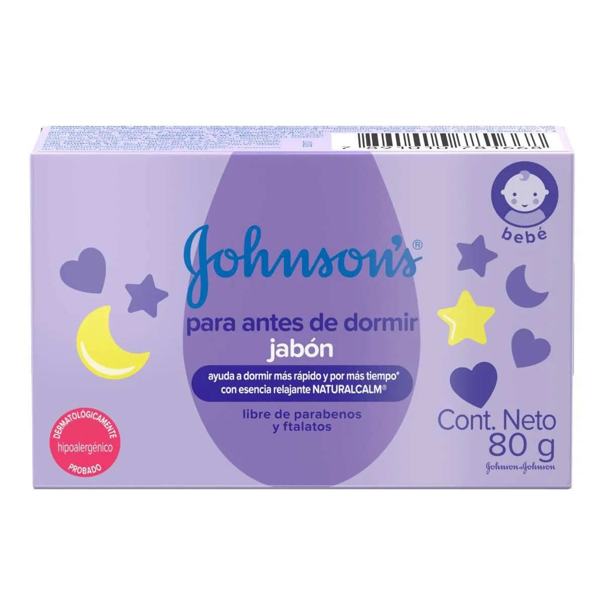 SABONETE INF J&J BABY 80G HORA DO SONO