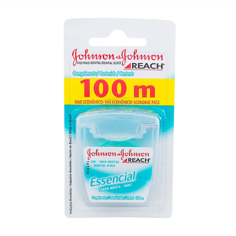 FIO DENTAL J&J REACH ESSENCIAL 100M MENTA MINT