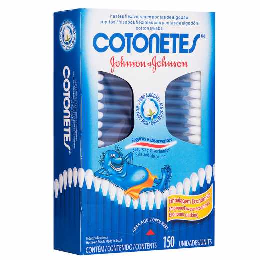 HASTES J&J COTONETES C/150 UN