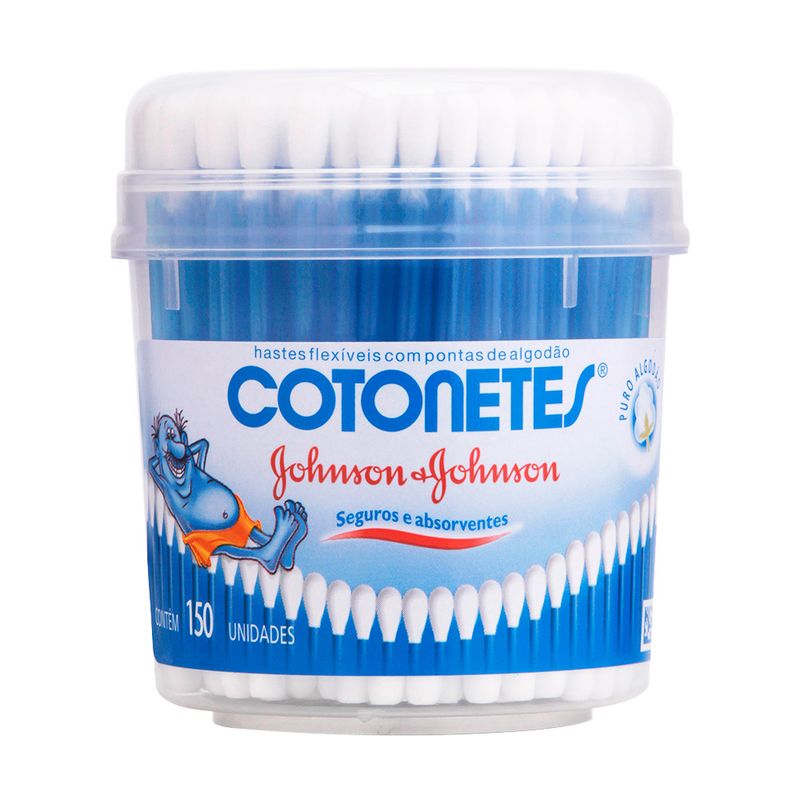 HASTES J&J COTONETES POTE C/150 UN