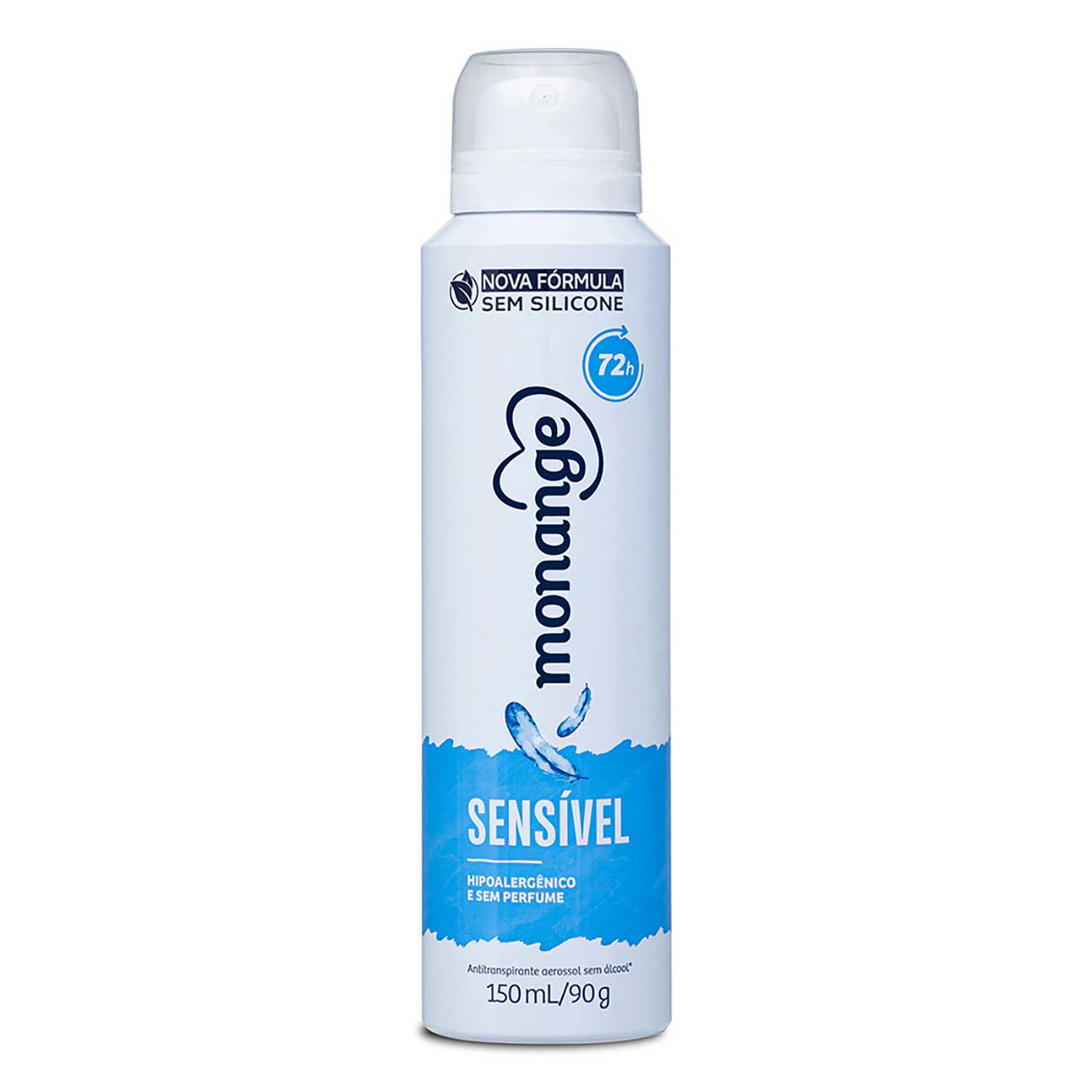 DESODORANTE AEROSSOL MONANGE 72H 150ML ANTI SENSIVEL