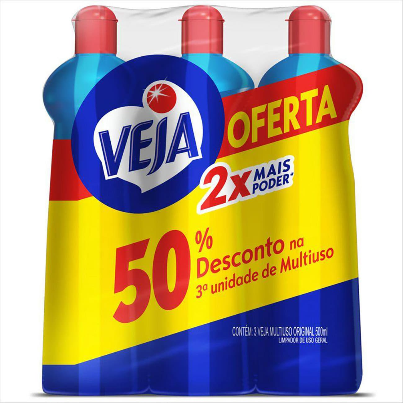 LIMPADOR VEJA M USO ORIG L3C/50% 3A UN 500ML