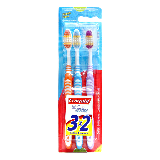 ESCOVA DENTAL COLGATE EXTRA CLEAN L3 P2