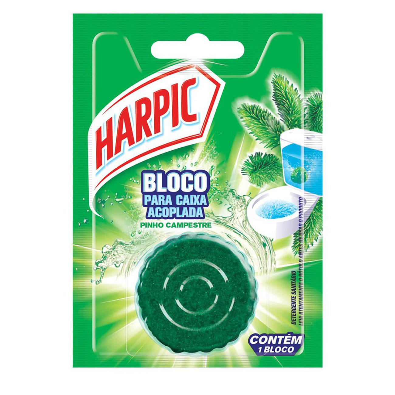 DESINFETANTE HARPIC TABLETE P/CX ACOPLADA 50G VERDE