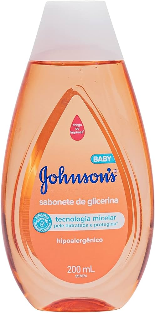 SABONETE INFANTIL LIQUIDO J&J BABY 200ML GLICERINA DA CABEC AOS PES