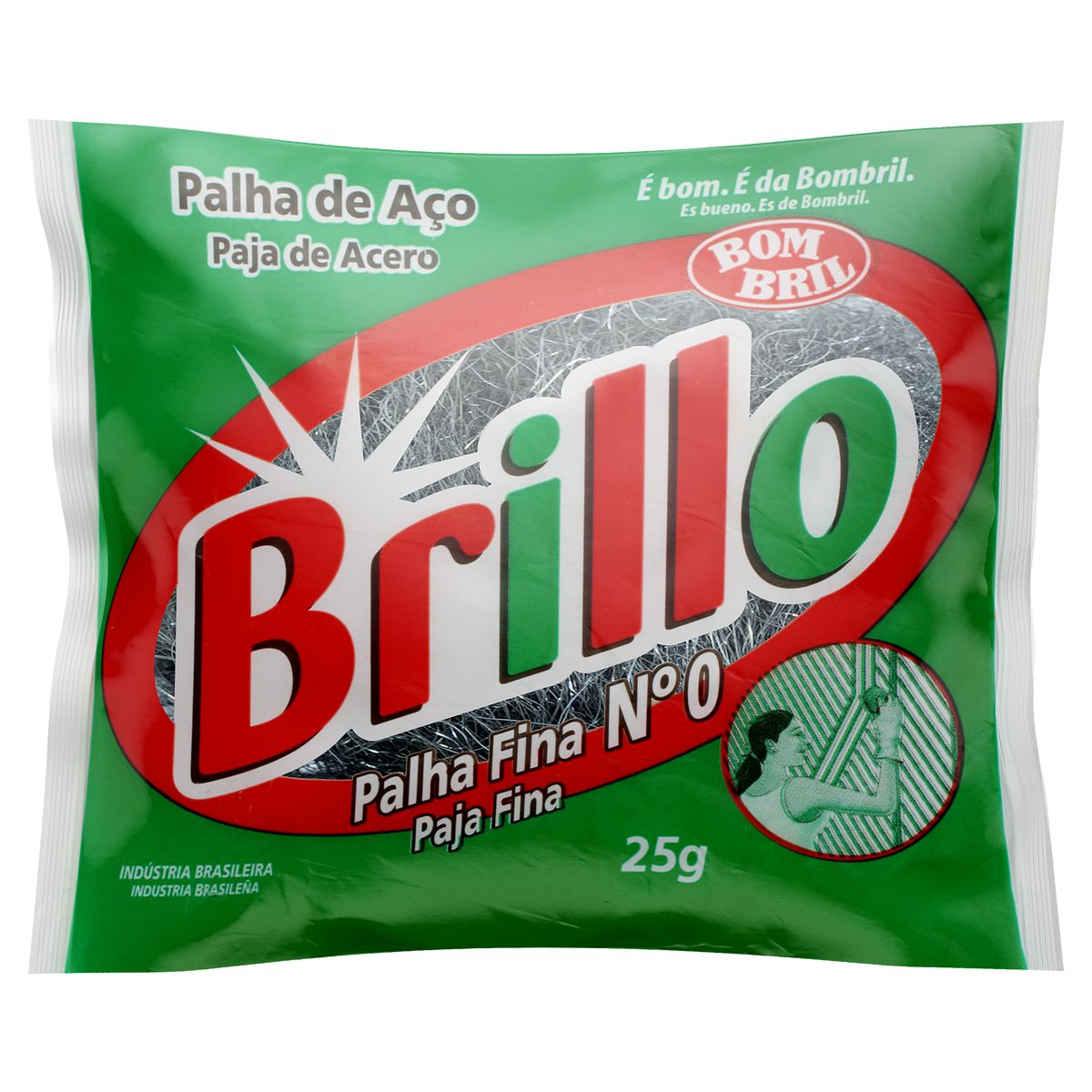 PALHA DE ACO BOMBRIL BRILLO 25G C/ 20 UN FINA