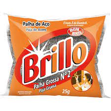 PALHA DE ACO BOMBRIL BRILLO 25G C/20 UN GROSSA