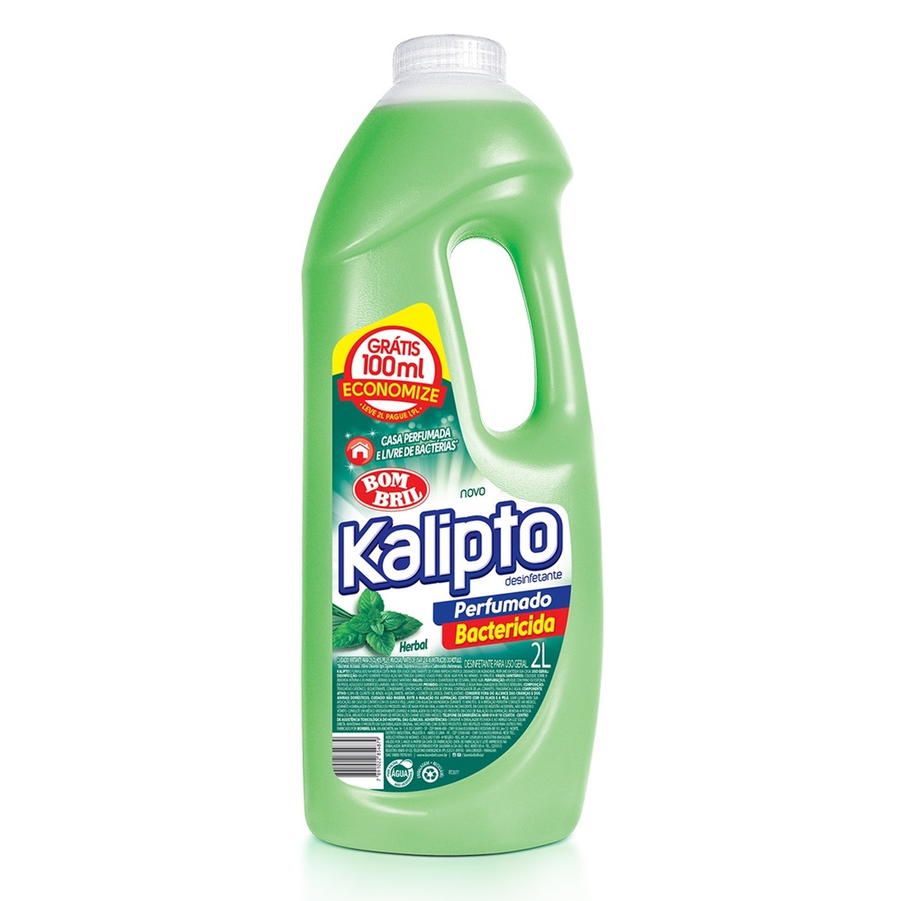 DESINFETANTE BOMBRIL KALIPTO L2 PG1,9 LT HERBAL