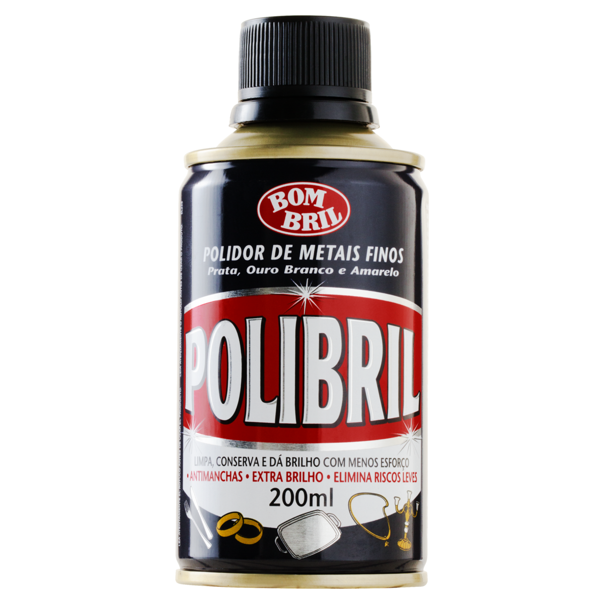 POLIDOR DE MET BOMBR POLIBRIL 200ML METAIS FINOS