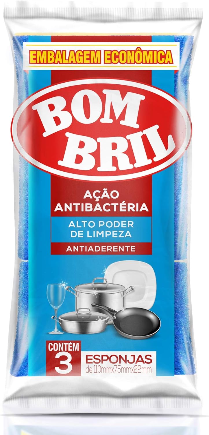 ESPONJA BOMBRIL EMB ECONOMICA 3UN-ANTIADERENTE