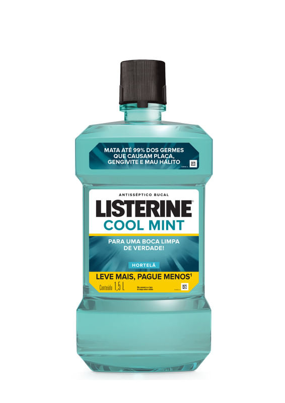 ENXAGUANTE BUCAL LISTERINE L1500 P750ML COOL MINT