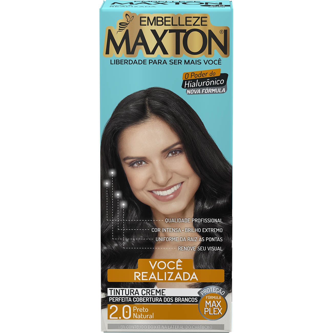 COLORACAO MAXTON KIT PRAT. 2.0 PRETO NATURAL