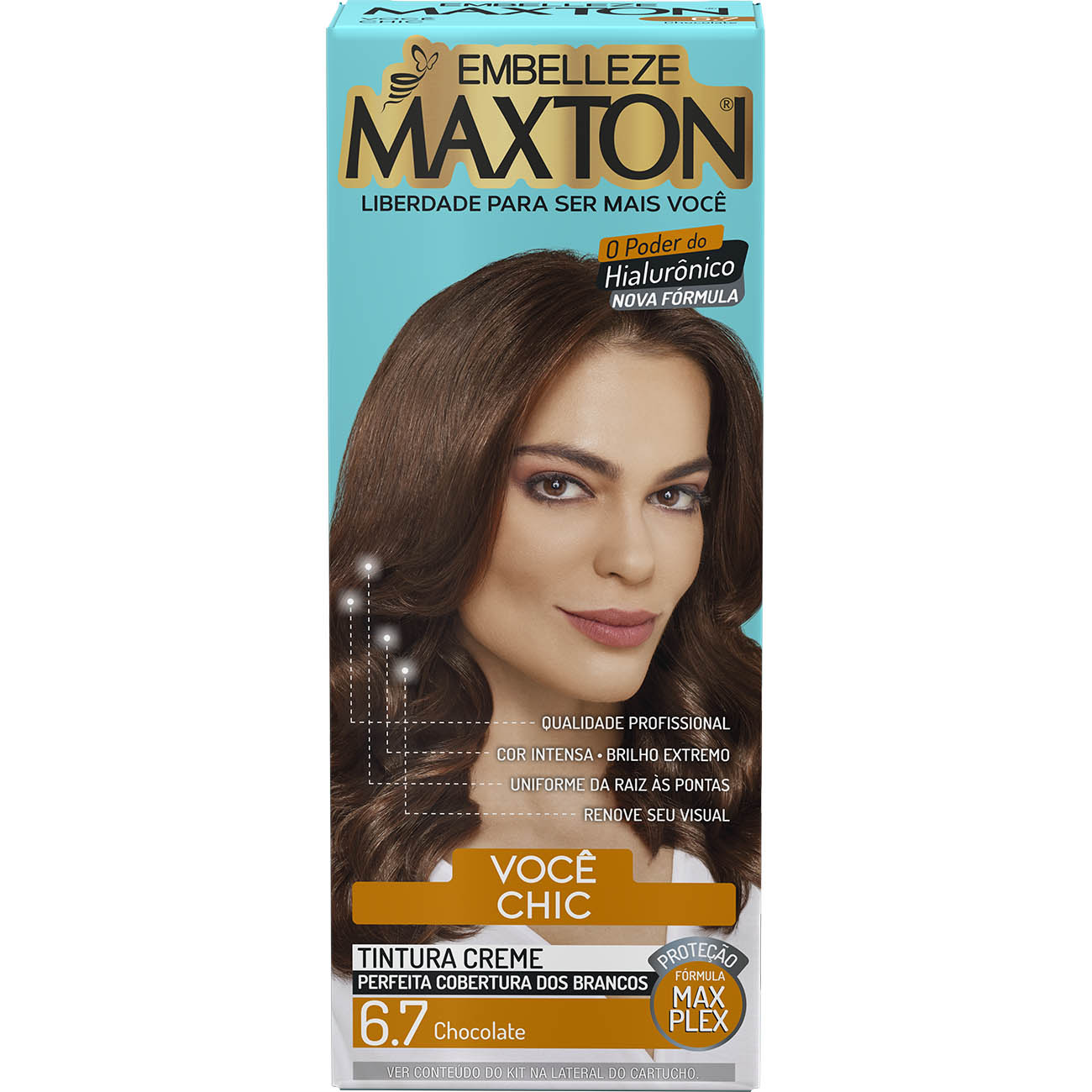 COLORACAO MAXTON KIT PRAT. 6.7 CHOCOLATE