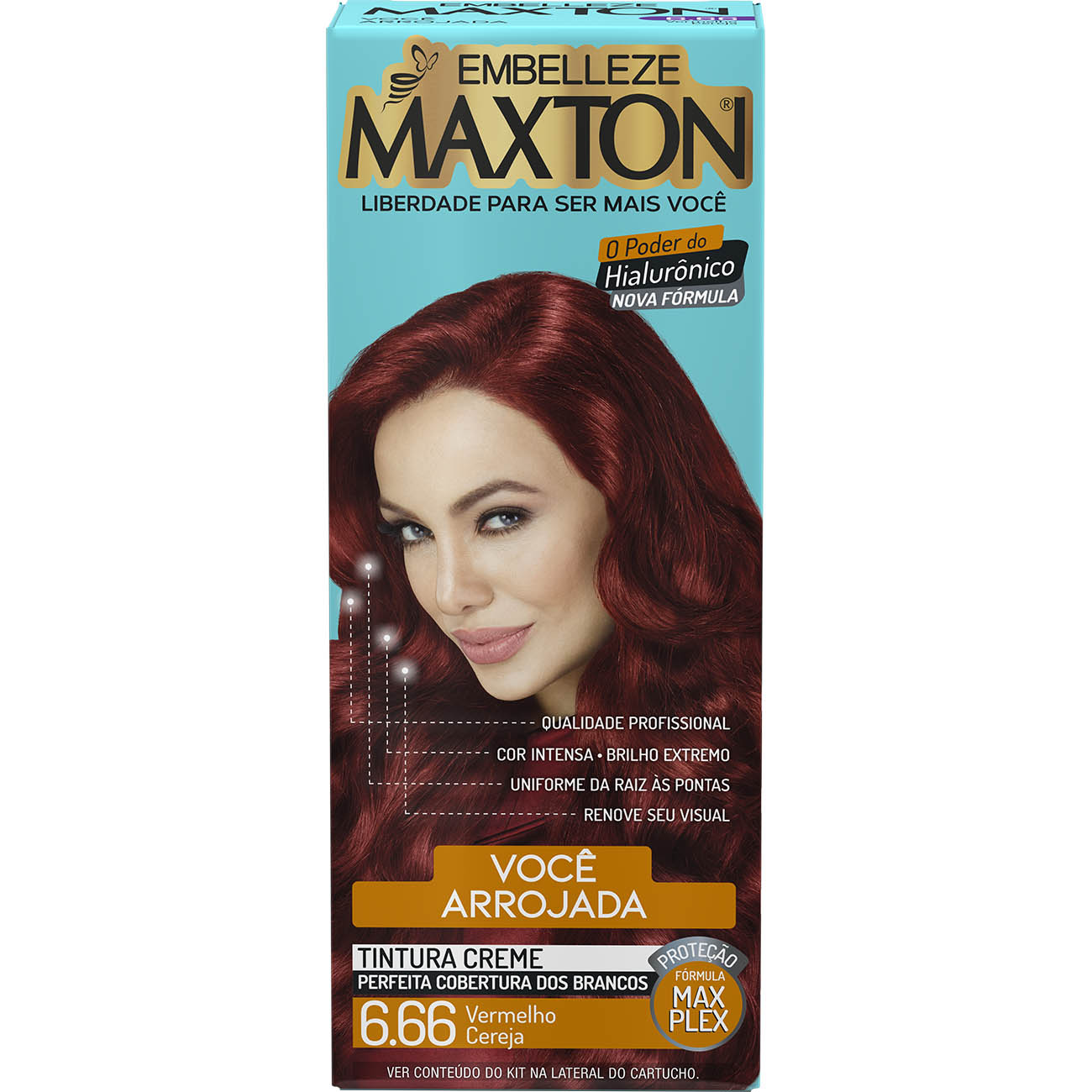 COLORACAO MAXTON KIT PRAT. ESP 6.66 VERMELHO CEREJA