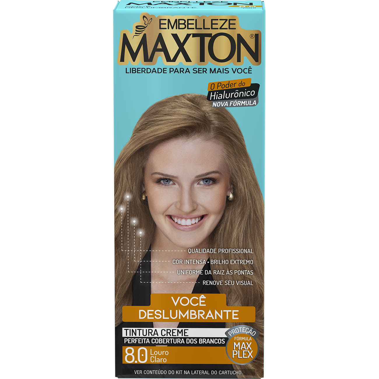 COLORACAO MAXTON KIT PRAT. 8.0 LOURO CLARO ENERGIA