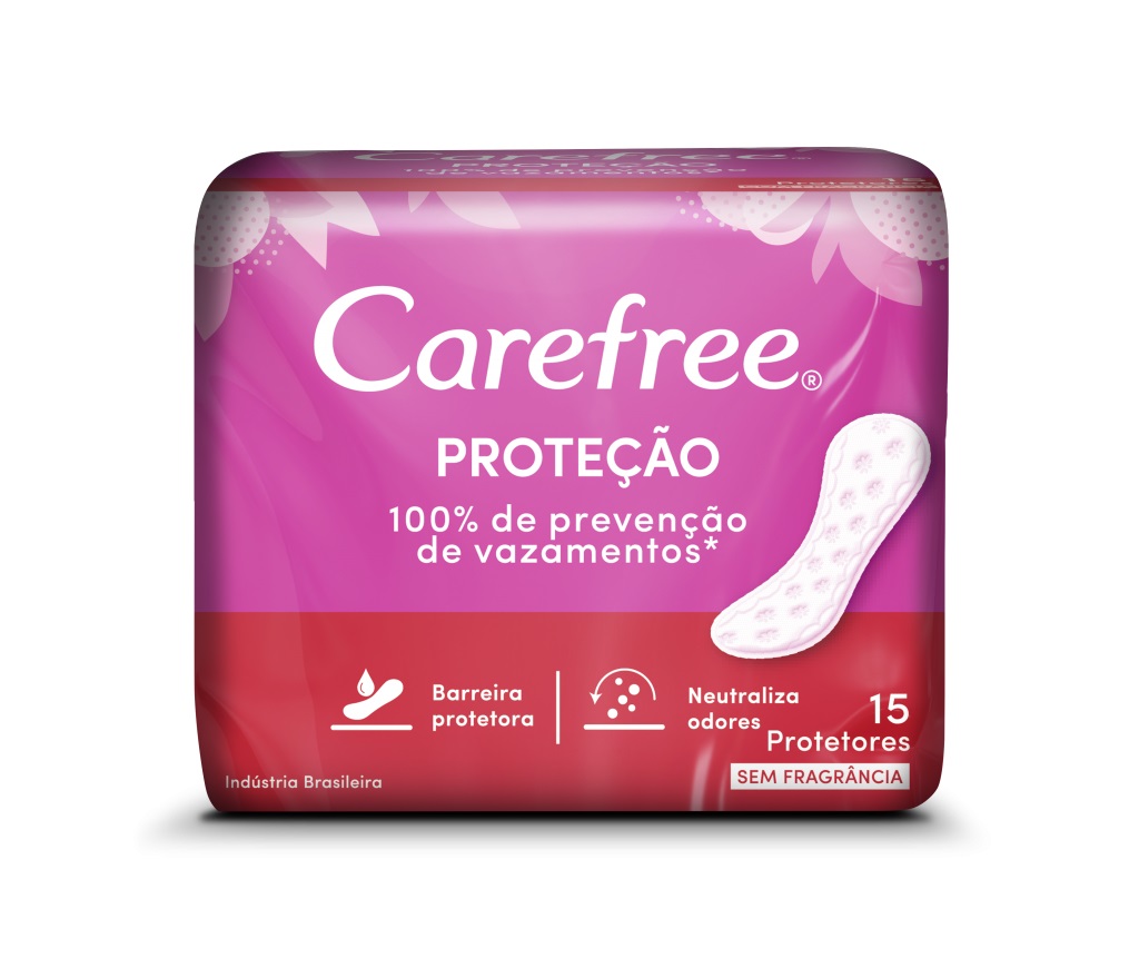 PROTETOR CAREFREE C/15 UN PROTECAO S/ PERFUME