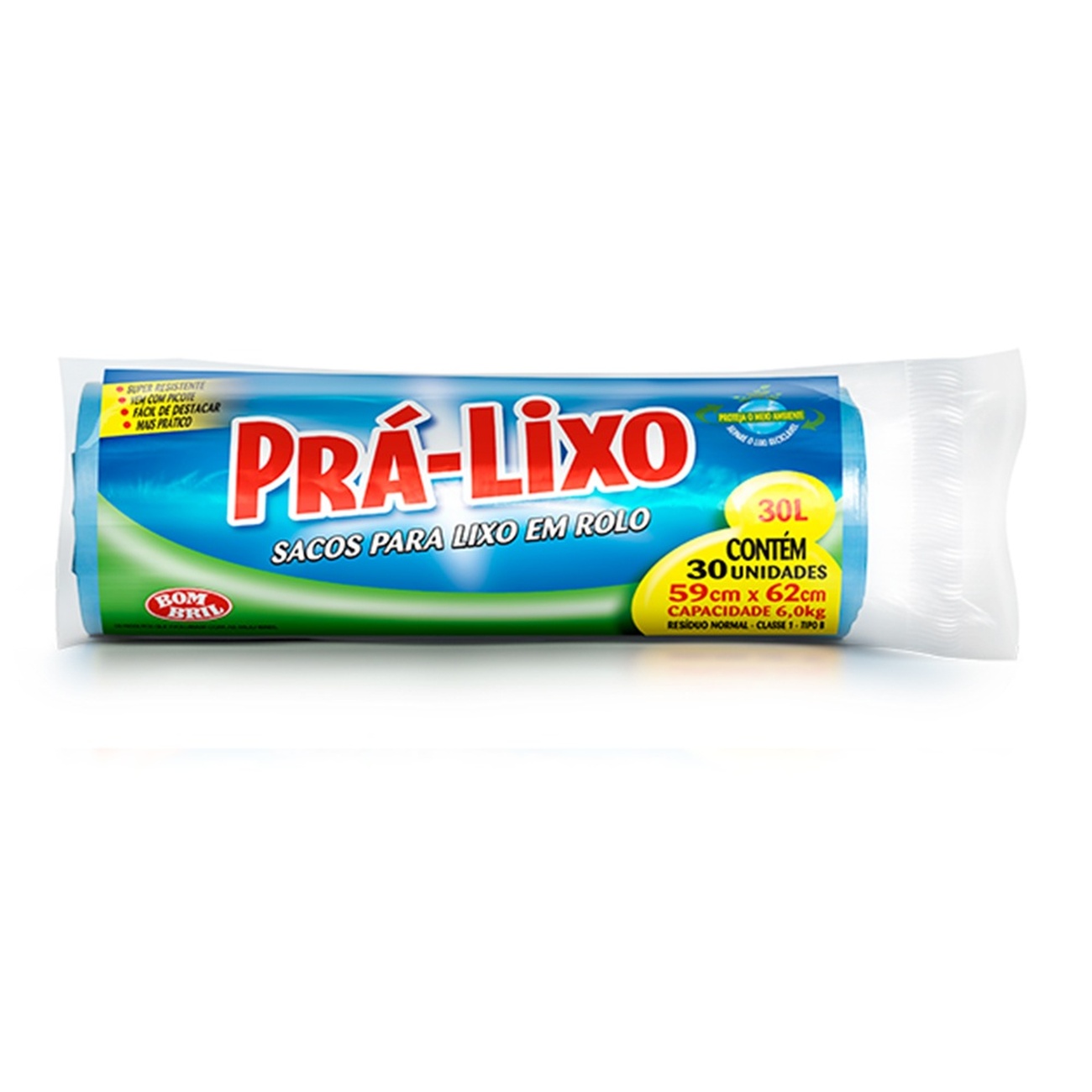 SACO PRA-LIXO BOMBRIL ROLO 30L 30 UN