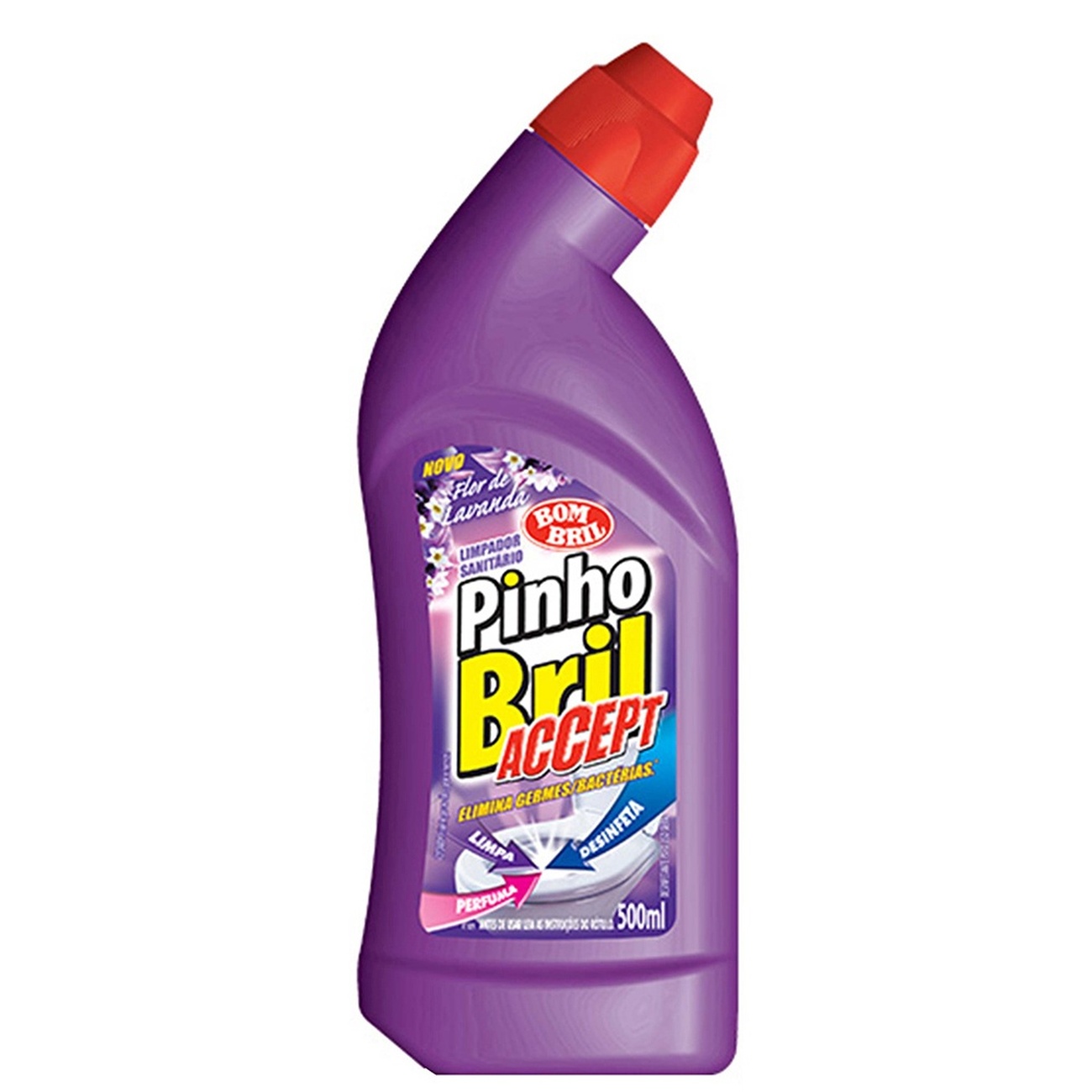 LIMPADOR SANIT PINHO BRIL ACCEPT 500ML FLOR D LAVANDA