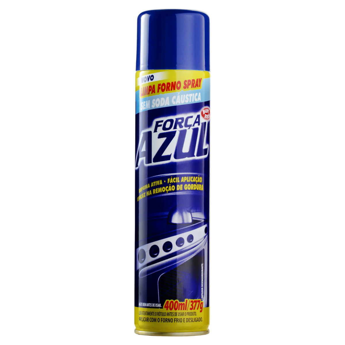 LIMPA FORNO SPRAY FORCA AZUL 400ML S/ SODA CAUSTIC