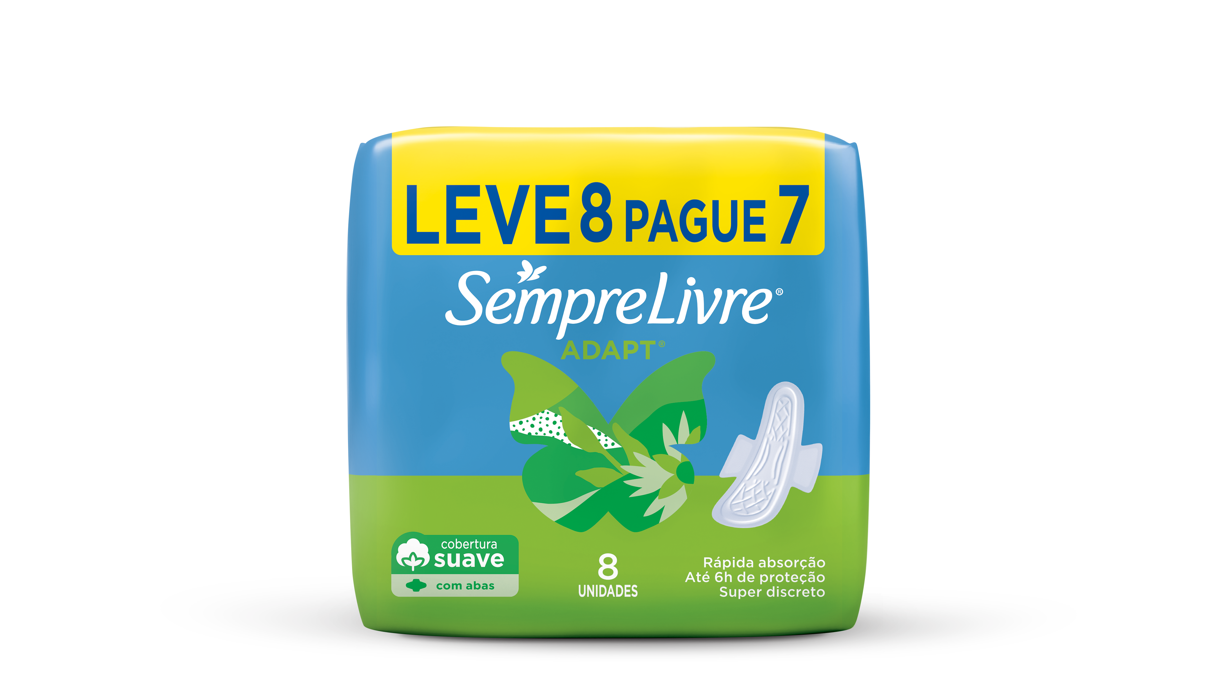ABSORVENTE SEMPRE LIVRE L8 P7 UN C/ABA ADAPT SUAVE