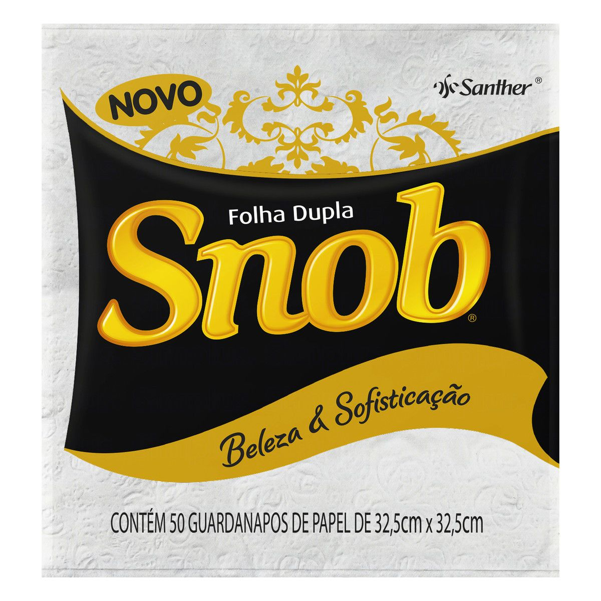 GUARDANAPO SNOB BRANCO 32,5X32,5 GRANDE