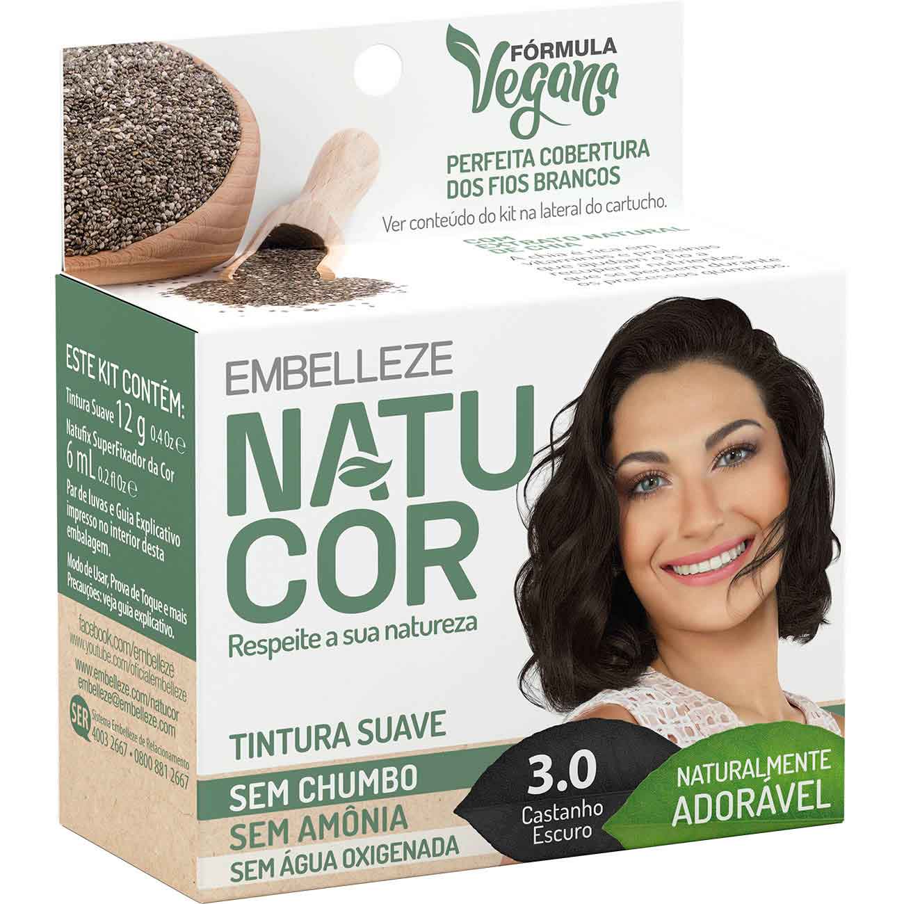 COLORACAO NATUCOR. 3.0 CASTANHO ESCURO