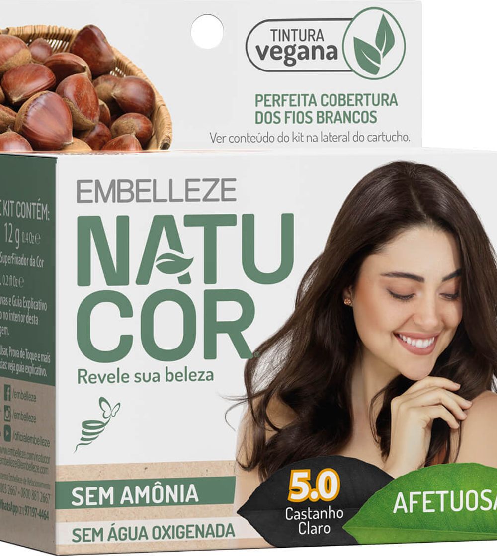 COLORACAO NATUCOR. 5.0 CASTANHO PARA