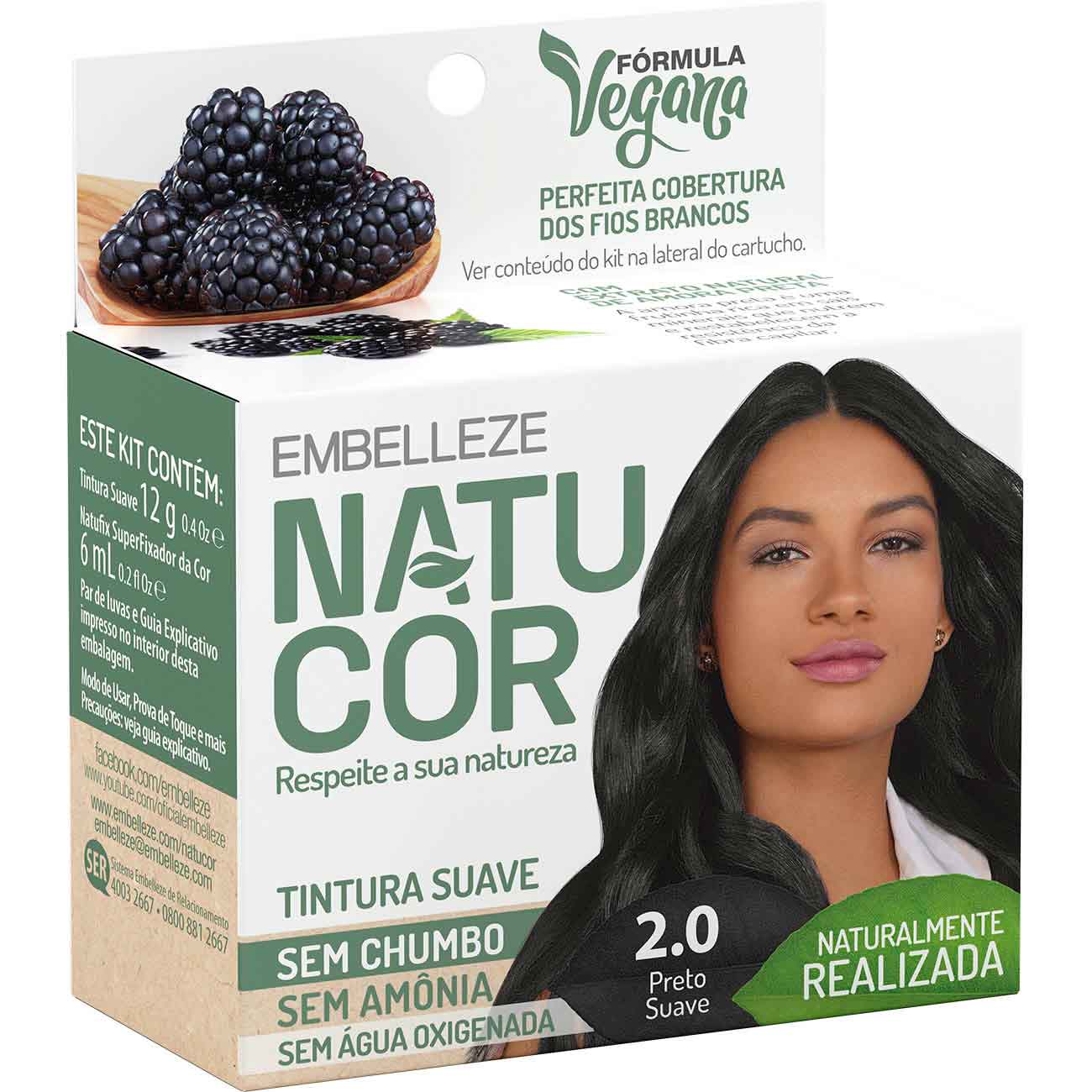 COLORACAO NATUCOR. 2.0 AMORA PRETA
