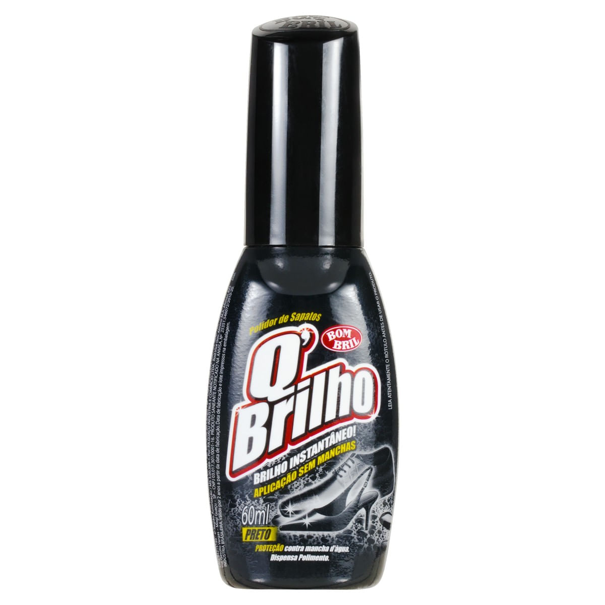 CERA LIQUIDA P/ SAPATO QBRILHO 60ML PRETA