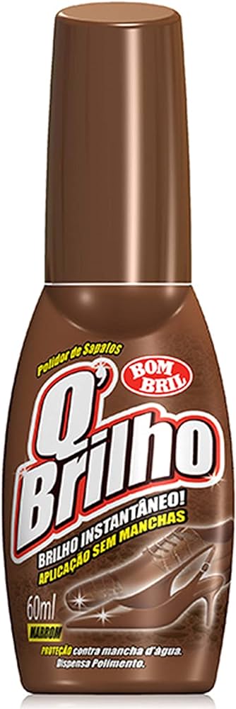 CERA LIQUIDA P/ SAPATO QBRILHO 60ML MARROM
