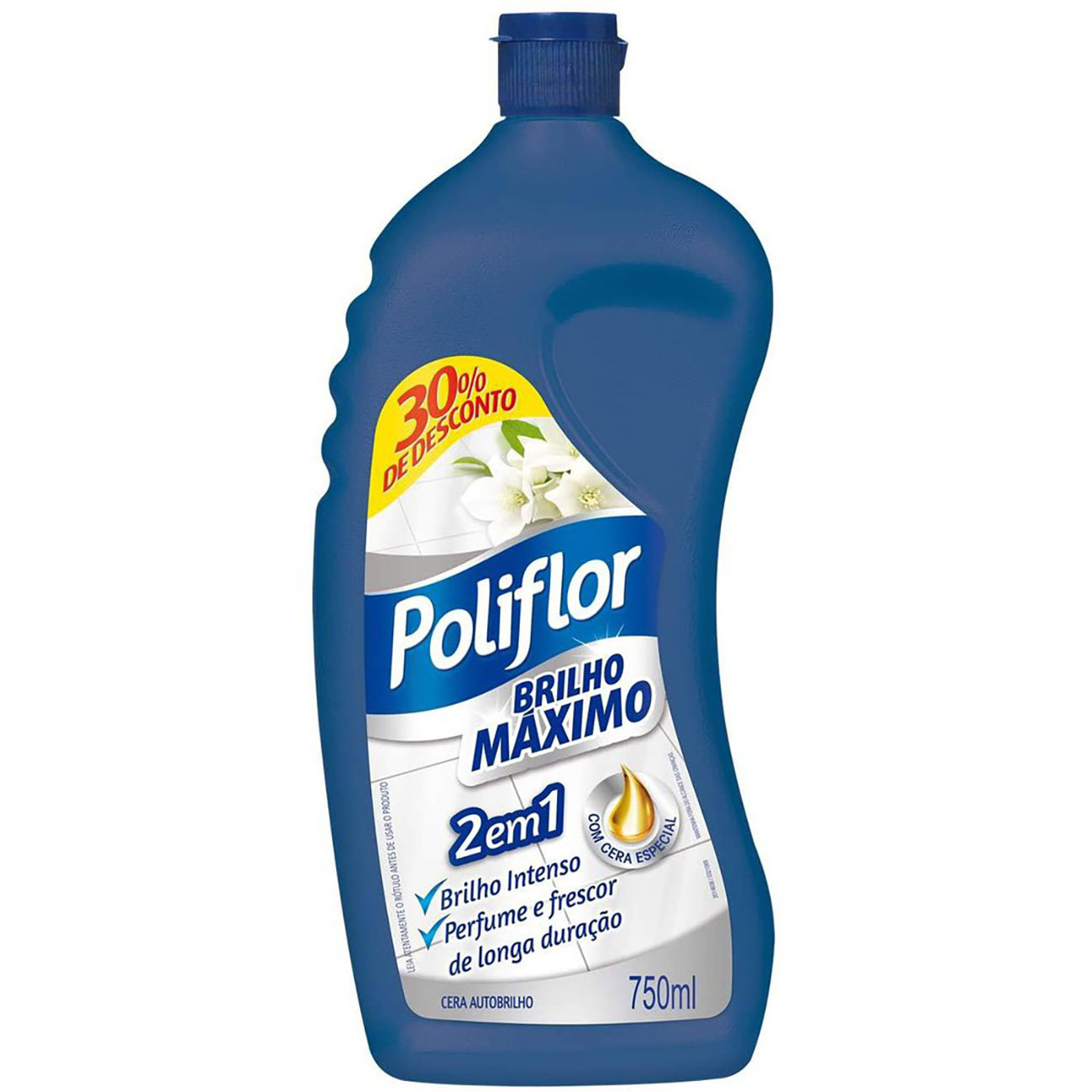 CERA POLIFLOR 750 ML BRILHO MAX GT 30% INCOLOR