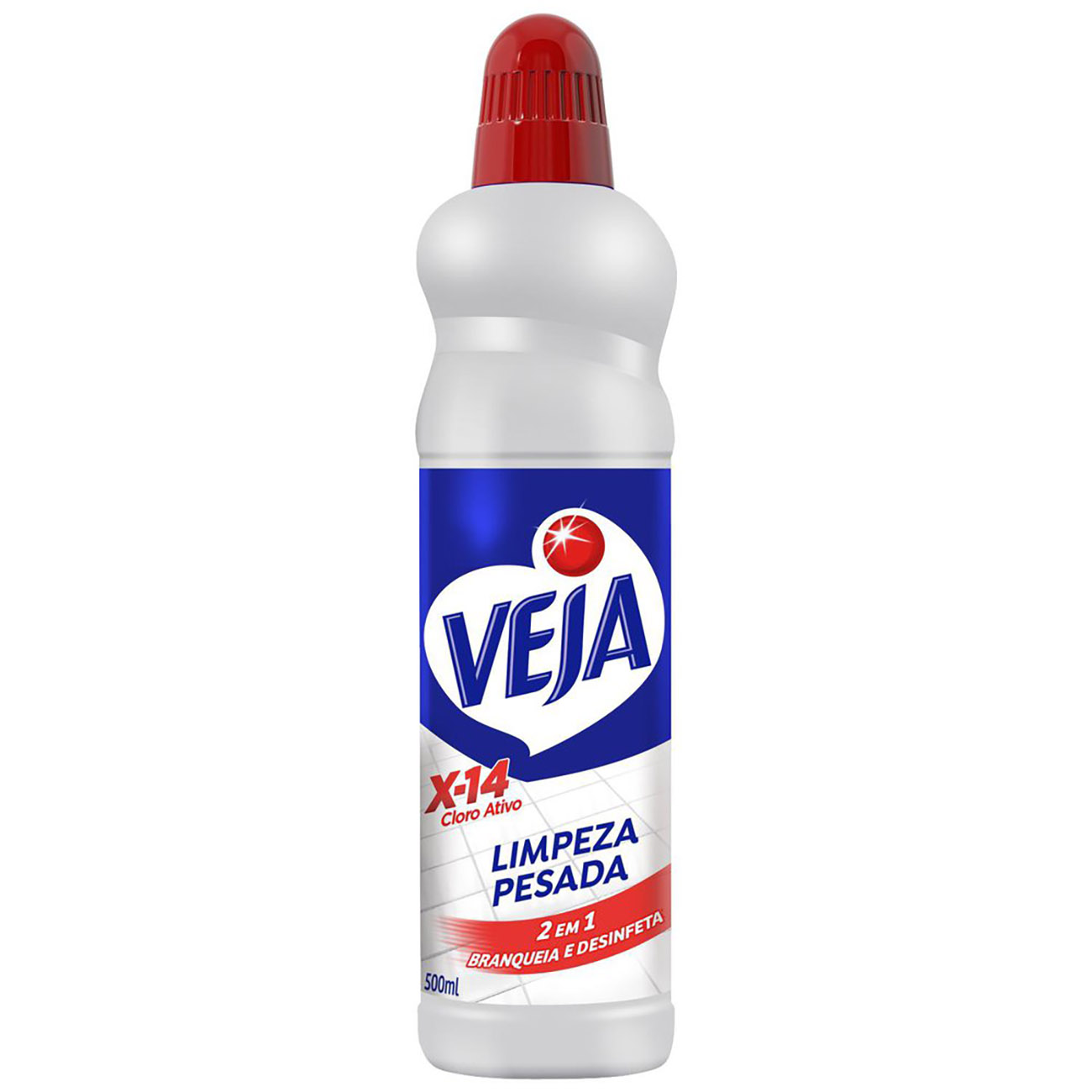 LIMPADOR VEJA LIMPEZA PESADA 500 ML 2X1 CLORO ATIVO X14