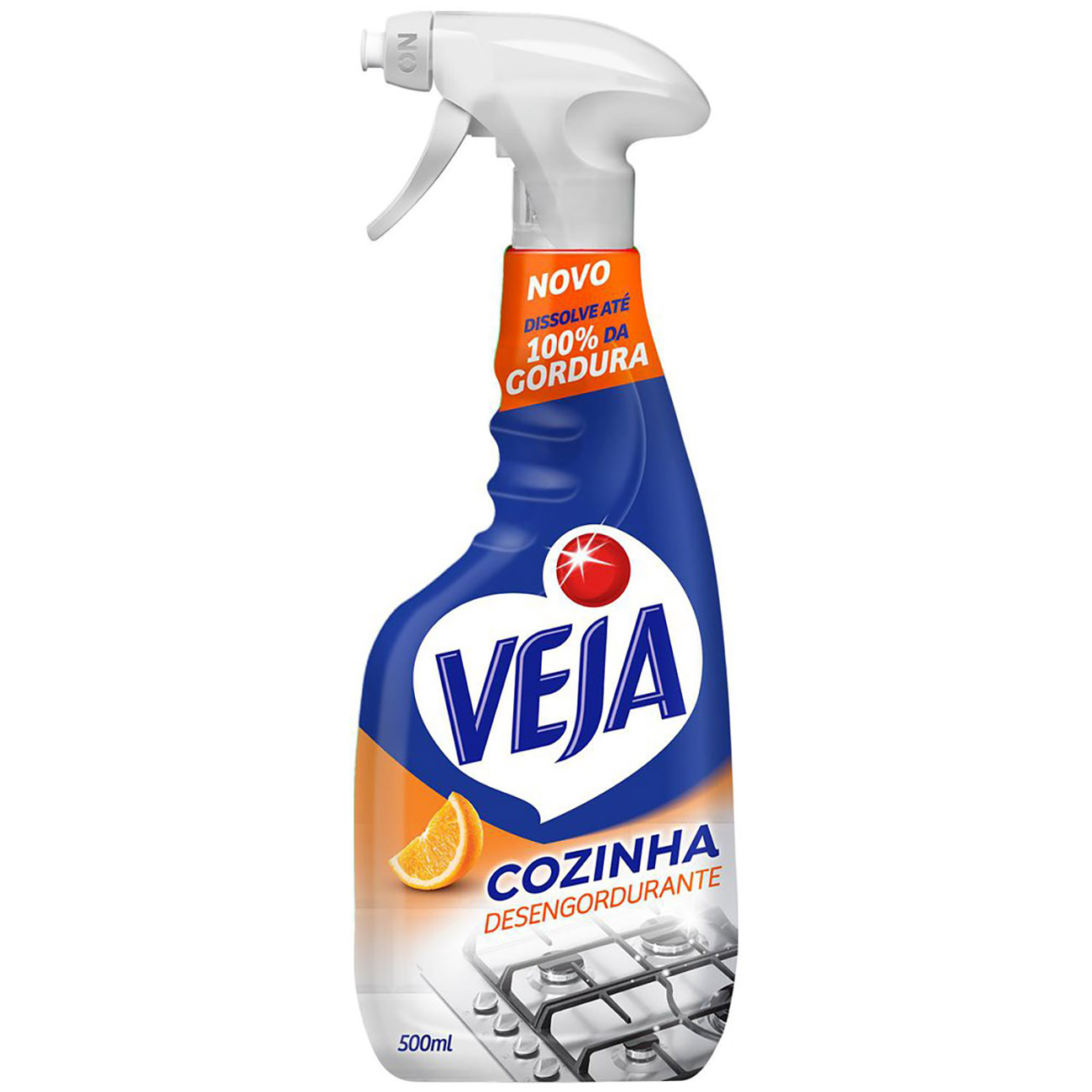LIMPADOR VEJA DESENGORDURANTE PULVERIZADOR 500 ML EXT.LARANJA COZINHA
