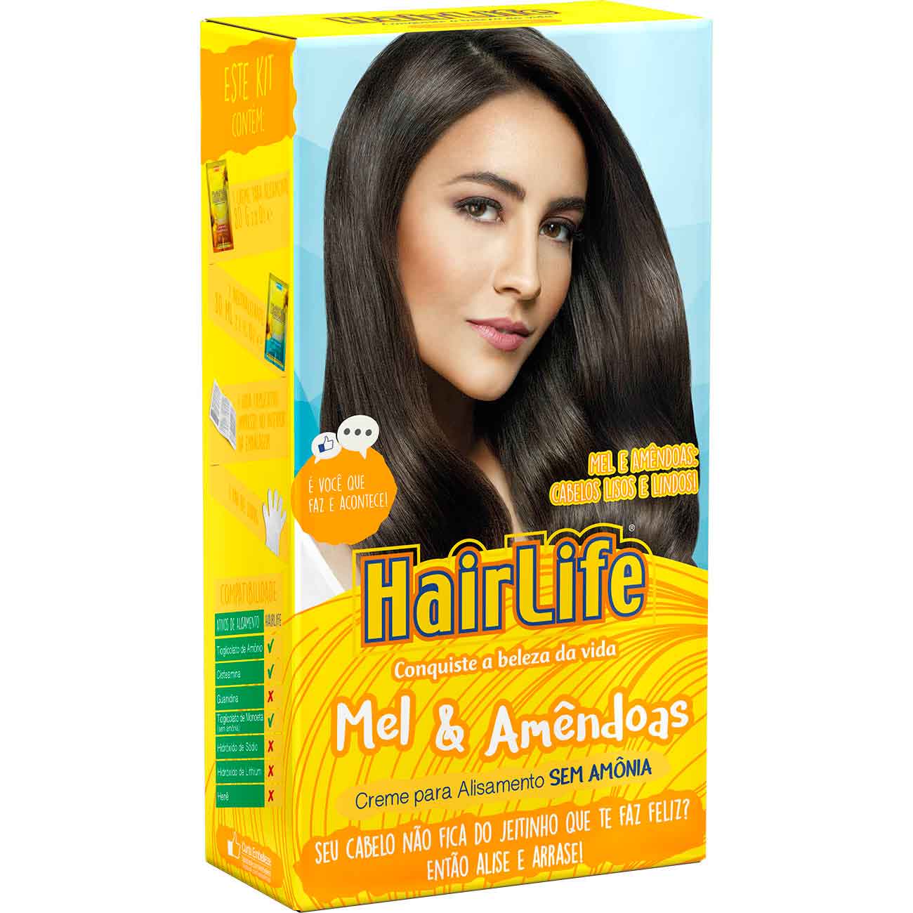 CREME ALIS HAIRLIFE 160G MEL&AMENDOAS