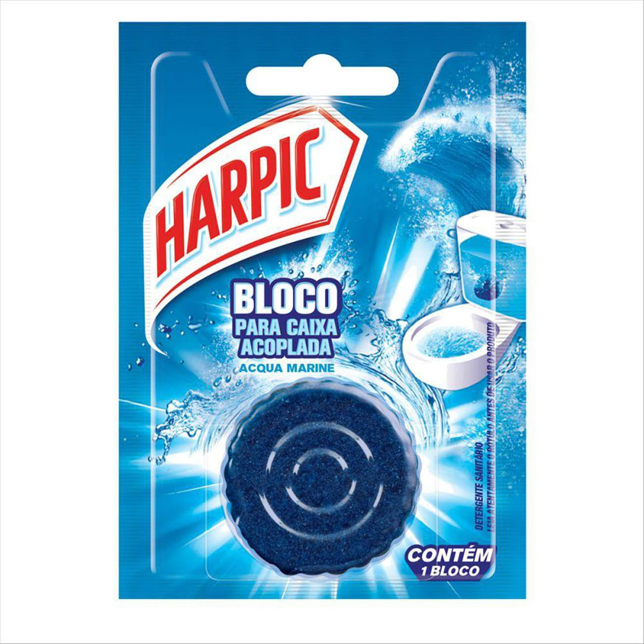 DESINFETANTE HARPIC TABLETE P/CX ACOPLADA 50G AZUL
