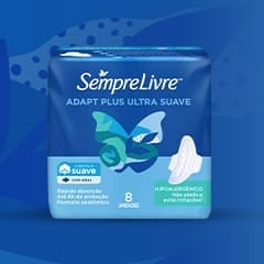 ABSORVENTE SEMPRE LIVRE ADAPT PLUS C/8UN C/ABA SV